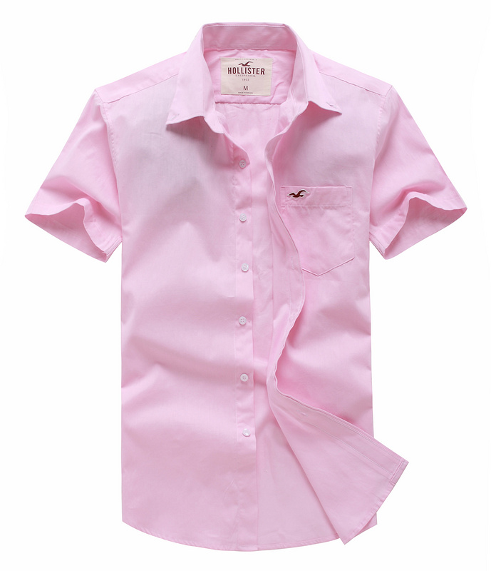 Hollister Hombres Pura De Color Oxford camiseta de verano HCO4486